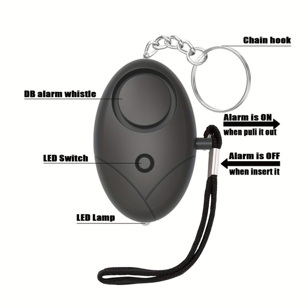 Planet Gates Safe Sound Personal Alarm, 1 Pack 130DB Personal Security Alarm Keychain With LED Lights, Emergency Safety Alarm For Women, Men, Elderly
