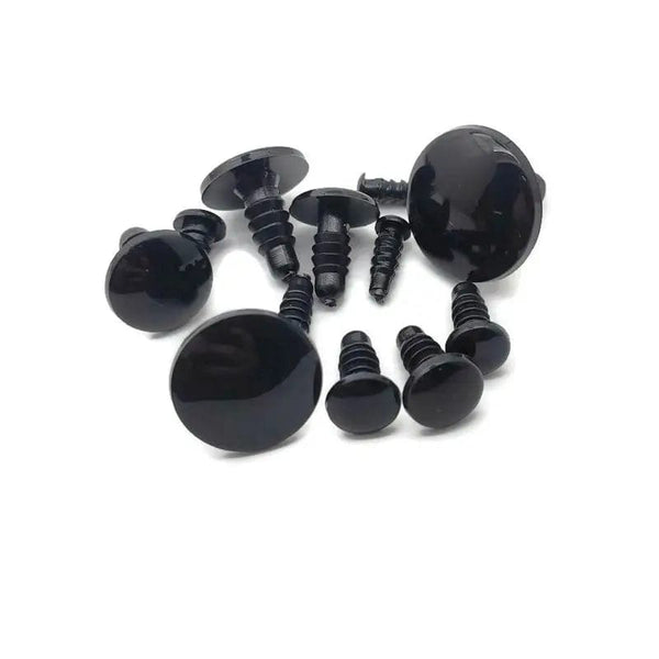 Planet Gates Safety Eyes Black Color Fit for Crochet /Stuffed /Amigurumi Doll Come With Washers 4.5mm/5mm/6mm/7mm/8mm/9mm/10mm/12mm/15mm/18mm