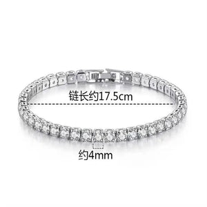 Planet Gates SAIYE Solid 18K 14K Gold Moissanite Tennis Bracelet for Women D VVS1 Round 925 Sterling Silver Luxury Bracelet for Engagement