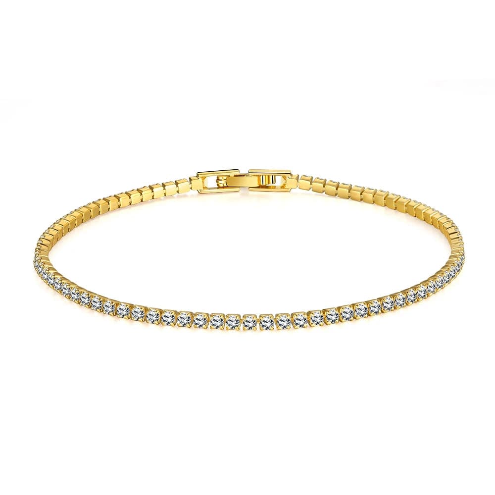 Planet Gates SAIYE Solid 18K 14K Gold Moissanite Tennis Bracelet for Women D VVS1 Round 925 Sterling Silver Luxury Bracelet for Engagement