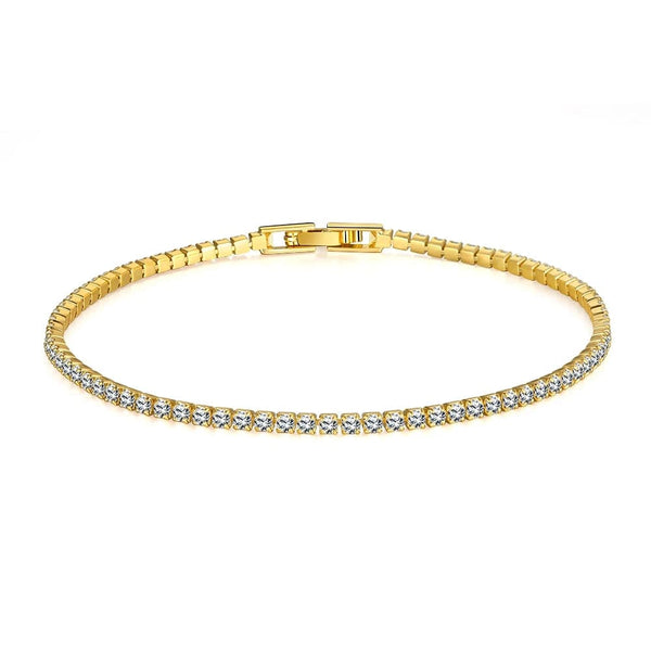 Planet Gates SAIYE Solid 18K 14K Gold Moissanite Tennis Bracelet for Women D VVS1 Round 925 Sterling Silver Luxury Bracelet for Engagement