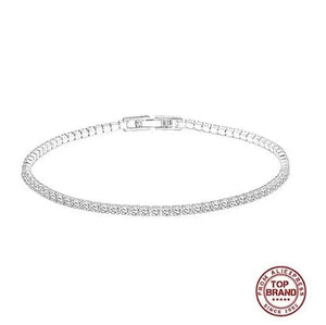 Planet Gates SAIYE Solid 18K 14K Gold Moissanite Tennis Bracelet for Women D VVS1 Round 925 Sterling Silver Luxury Bracelet for Engagement