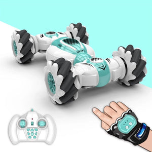 Planet Gates Samll RC Stunt Car Remote Control Watch Gesture Sensor Electric Toy RC Drift Car 2.4GHz 4WD Rotation Gift for Kids Boys Birthday