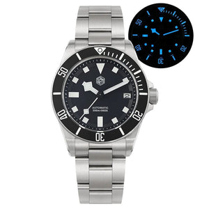 Planet Gates San Martin SN0121T Titanium Diving Watch NH35 Automatic Movement Watches Grade2 Titanium 120 Click Waterproof 300m Wristwatch
