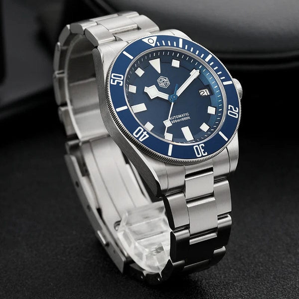 Planet Gates San Martin SN0121T Titanium Diving Watch NH35 Automatic Movement Watches Grade2 Titanium 120 Click Waterproof 300m Wristwatch