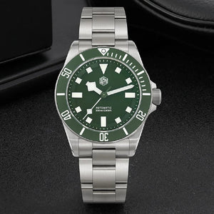 Planet Gates San Martin SN0121T Titanium Diving Watch NH35 Automatic Movement Watches Grade2 Titanium 120 Click Waterproof 300m Wristwatch