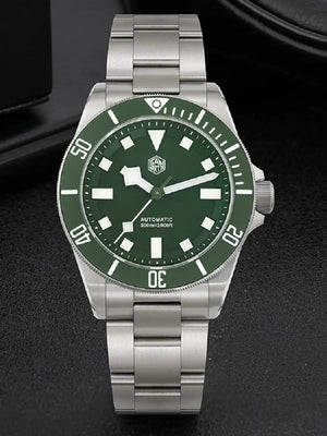 Planet Gates San Martin SN0121T Titanium Diving Watch NH35 Automatic Movement Watches Grade2 Titanium 120 Click Waterproof 300m Wristwatch