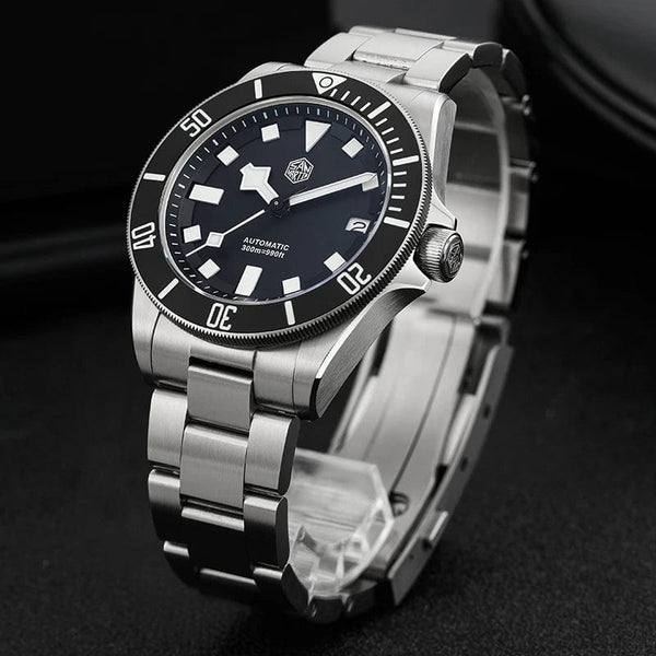 Planet Gates San Martin SN0121T Titanium Diving Watch NH35 Automatic Movement Watches Grade2 Titanium 120 Click Waterproof 300m Wristwatch