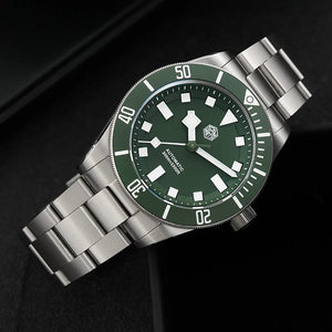 Planet Gates San Martin SN0121T Titanium Diving Watch NH35 Automatic Movement Watches Grade2 Titanium 120 Click Waterproof 300m Wristwatch