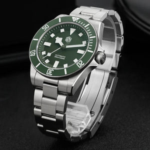 Planet Gates San Martin SN0121T Titanium Diving Watch NH35 Automatic Movement Watches Grade2 Titanium 120 Click Waterproof 300m Wristwatch