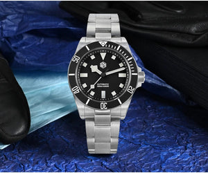 Planet Gates San Martin SN0121T Titanium Diving Watch NH35 Automatic Movement Watches Grade2 Titanium 120 Click Waterproof 300m Wristwatch