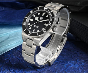 Planet Gates San Martin SN0121T Titanium Diving Watch NH35 Automatic Movement Watches Grade2 Titanium 120 Click Waterproof 300m Wristwatch