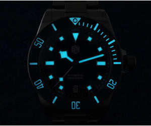Planet Gates San Martin SN0121T Titanium Diving Watch NH35 Automatic Movement Watches Grade2 Titanium 120 Click Waterproof 300m Wristwatch