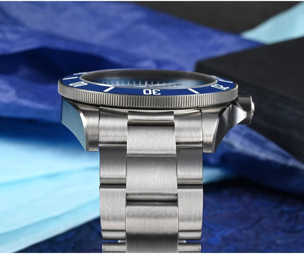 Planet Gates San Martin SN0121T Titanium Diving Watch NH35 Automatic Movement Watches Grade2 Titanium 120 Click Waterproof 300m Wristwatch