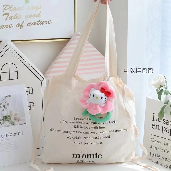 Planet Gates Sanrio Cartoon Changeable Flower My Melody Kuromi Cinnamoroll Kt Cat Purin Dog Plush Toy Anime Stuffed Animals Cute Plushie Doll