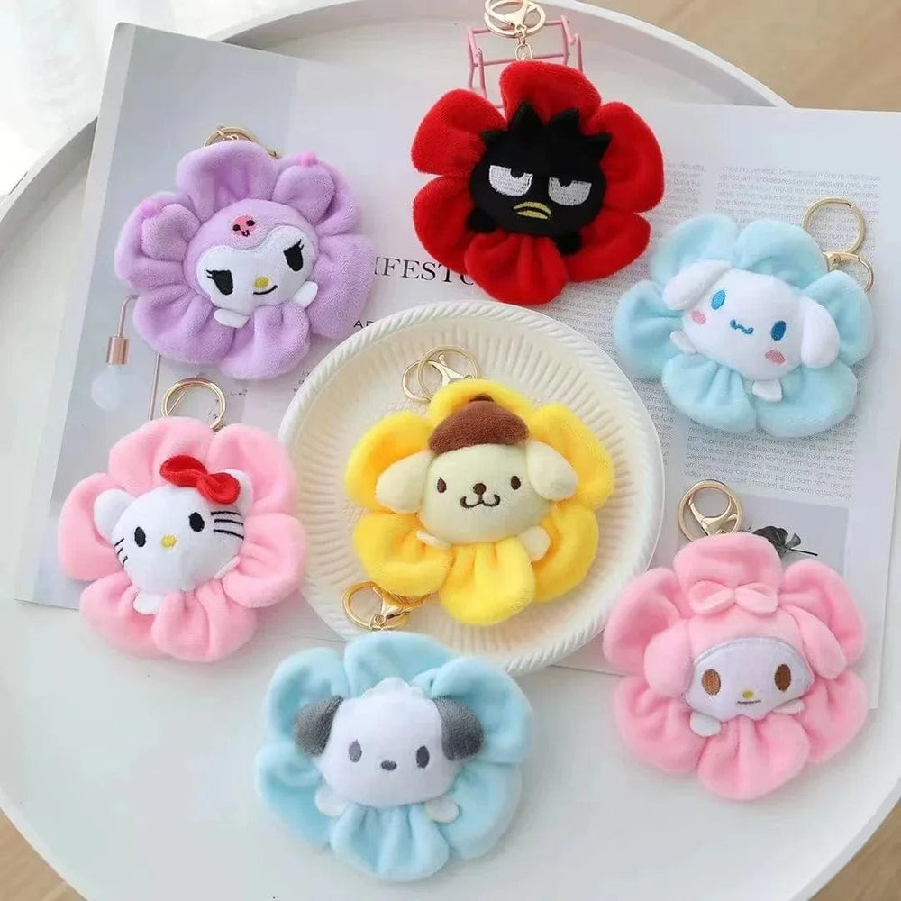 Planet Gates Sanrio Cartoon Changeable Flower My Melody Kuromi Cinnamoroll Kt Cat Purin Dog Plush Toy Anime Stuffed Animals Cute Plushie Doll