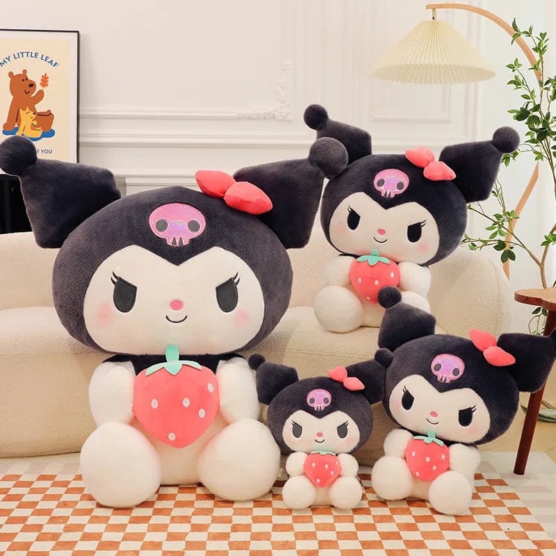 Planet Gates Sanrio Cartoon Kuromi My Melody Cinnamoroll Pochacco Pompom Purin Strawberry Cute Hug Plush Doll Toys For Children Surprise Gift