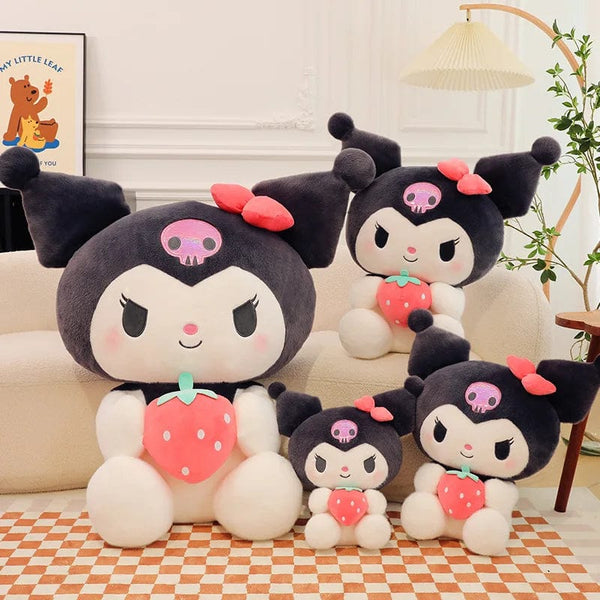 Planet Gates Sanrio Cartoon Kuromi My Melody Cinnamoroll Pochacco Pompom Purin Strawberry Cute Hug Plush Doll Toys For Children Surprise Gift