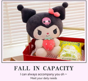 Planet Gates Sanrio Cartoon Kuromi My Melody Cinnamoroll Pochacco Pompom Purin Strawberry Cute Hug Plush Doll Toys For Children Surprise Gift