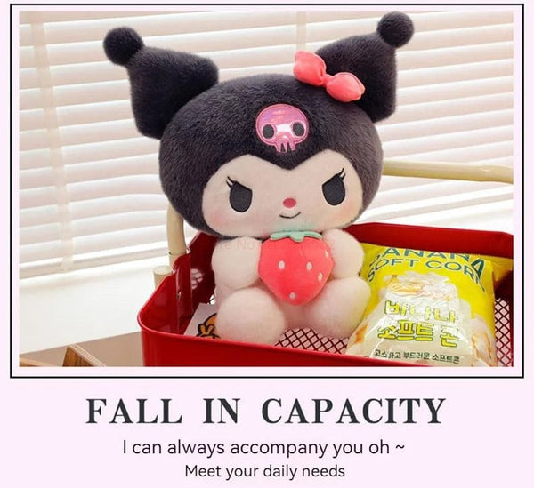 Planet Gates Sanrio Cartoon Kuromi My Melody Cinnamoroll Pochacco Pompom Purin Strawberry Cute Hug Plush Doll Toys For Children Surprise Gift