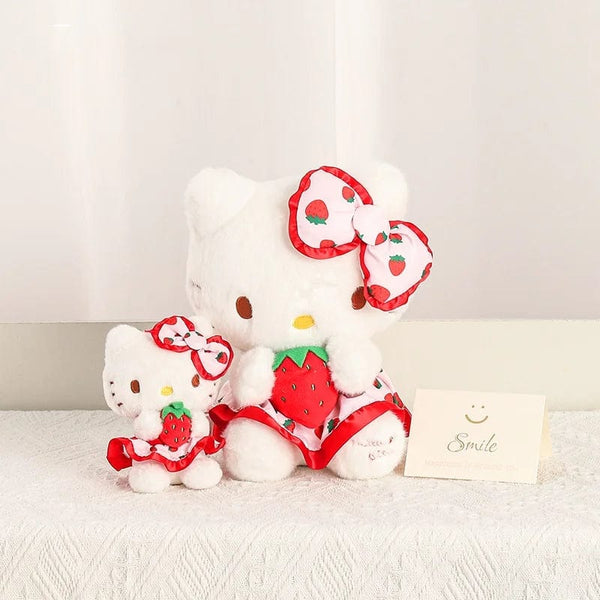 Planet Gates Sanrio Fresh Strawberry Kuromi Melody Pochacco Hellokitty Cinnamoroll Plush Toy Girl Plush Keychain Pendant Cartoon Stuffed Doll
