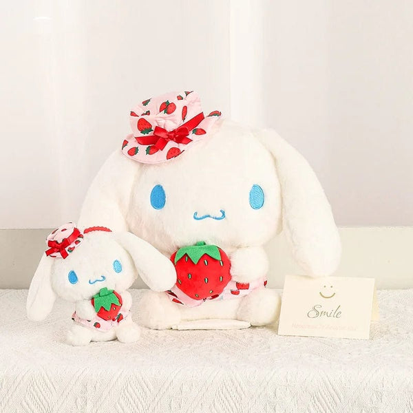 Planet Gates Sanrio Fresh Strawberry Kuromi Melody Pochacco Hellokitty Cinnamoroll Plush Toy Girl Plush Keychain Pendant Cartoon Stuffed Doll