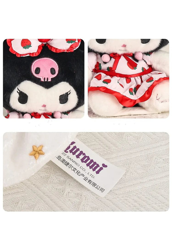Planet Gates Sanrio Fresh Strawberry Kuromi Melody Pochacco Hellokitty Cinnamoroll Plush Toy Girl Plush Keychain Pendant Cartoon Stuffed Doll