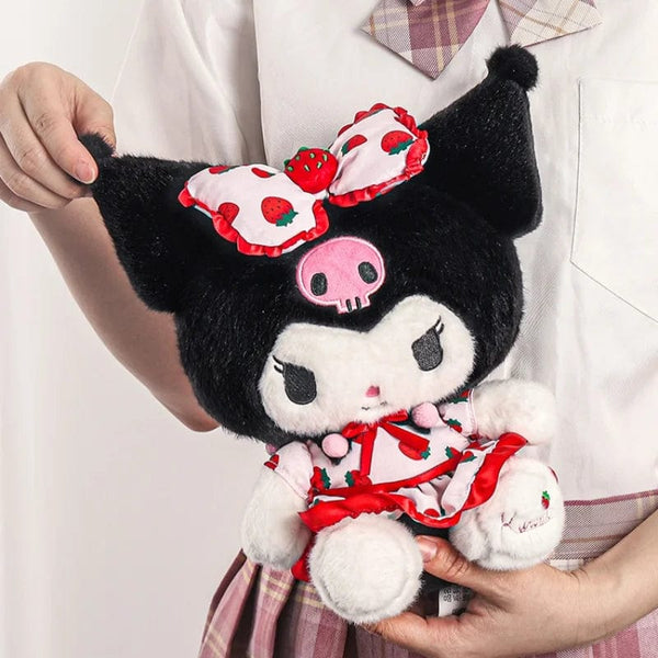 Planet Gates Sanrio Fresh Strawberry Kuromi Melody Pochacco Hellokitty Cinnamoroll Plush Toy Girl Plush Keychain Pendant Cartoon Stuffed Doll