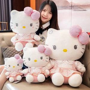 Planet Gates Sanrio Hello Kitty Anime Hello Kitty Stuffed Toys Plushier Soft Pillow Birthday Gifts For Girls Kawaii Hello Kitty Plush Dolls