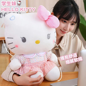 Planet Gates Sanrio Hello Kitty Anime Hello Kitty Stuffed Toys Plushier Soft Pillow Birthday Gifts For Girls Kawaii Hello Kitty Plush Dolls