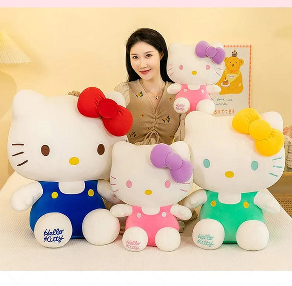 Planet Gates Sanrio Hello Kitty Kuromi Melody Stuffed Toys Cute Plush Cinnamoroll Toys Kawaii Baby Christmas Gifts Children Dolls For Girl