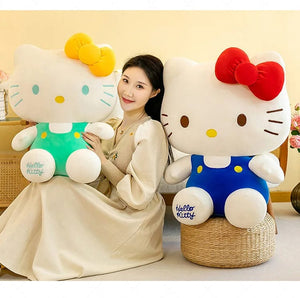 Planet Gates Sanrio Hello Kitty Kuromi Melody Stuffed Toys Cute Plush Cinnamoroll Toys Kawaii Baby Christmas Gifts Children Dolls For Girl