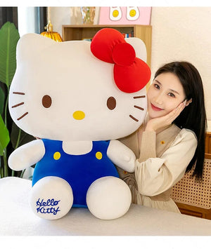 Planet Gates Sanrio Hello Kitty Kuromi Melody Stuffed Toys Cute Plush Cinnamoroll Toys Kawaii Baby Christmas Gifts Children Dolls For Girl