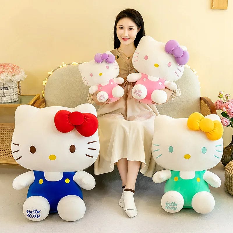 Planet Gates Sanrio Hello Kitty Kuromi Melody Stuffed Toys Cute Plush Cinnamoroll Toys Kawaii Baby Christmas Gifts Children Dolls For Girl