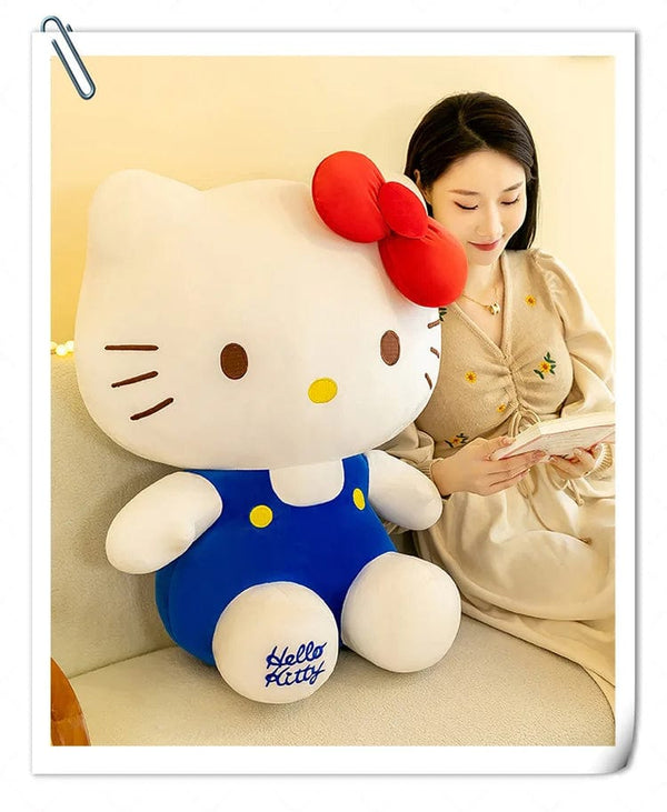 Planet Gates Sanrio Hello Kitty Kuromi Melody Stuffed Toys Cute Plush Cinnamoroll Toys Kawaii Baby Christmas Gifts Children Dolls For Girl