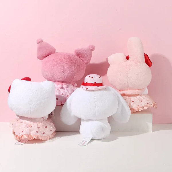 Planet Gates Sanrio Hello Kitty Stuffed Plush Toys Kawaii Kuromi Melody Cinnamoroll Throw Pillow Cartoon Doll Home Decoration Christmas Gift