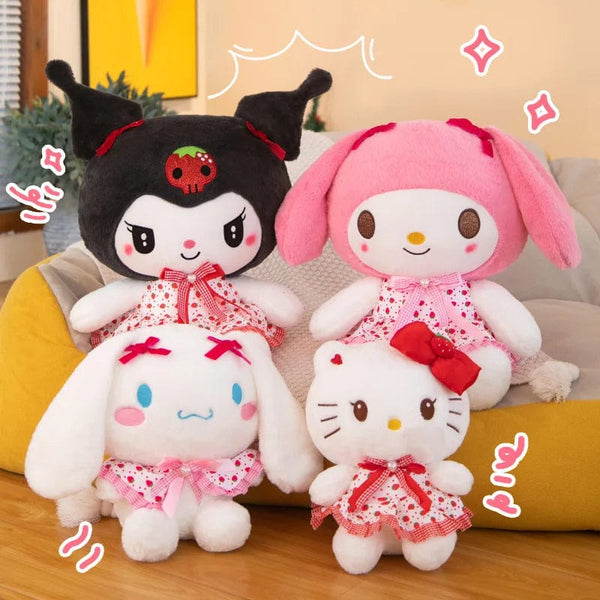 Planet Gates Sanrio Kawali Kuromi Hello Kitty My Melody Cinnamoroll Pillow Plush Toys Plushie Keychain Stuffed Doll for Kids Christmas Gift