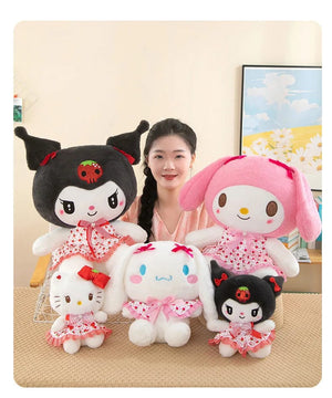 Planet Gates Sanrio Kawali Kuromi Hello Kitty My Melody Cinnamoroll Pillow Plush Toys Plushie Keychain Stuffed Doll for Kids Christmas Gift