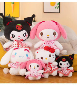 Planet Gates Sanrio Kawali Kuromi Hello Kitty My Melody Cinnamoroll Pillow Plush Toys Plushie Keychain Stuffed Doll for Kids Christmas Gift