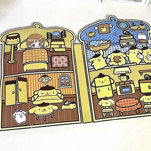 Planet Gates Sanrio Kawali My Melody Cinnamoroll Pochacco Pompompurin Sticker Games Quiet Book Funny Diy Anime Girls Gift Gift Toys For Kids