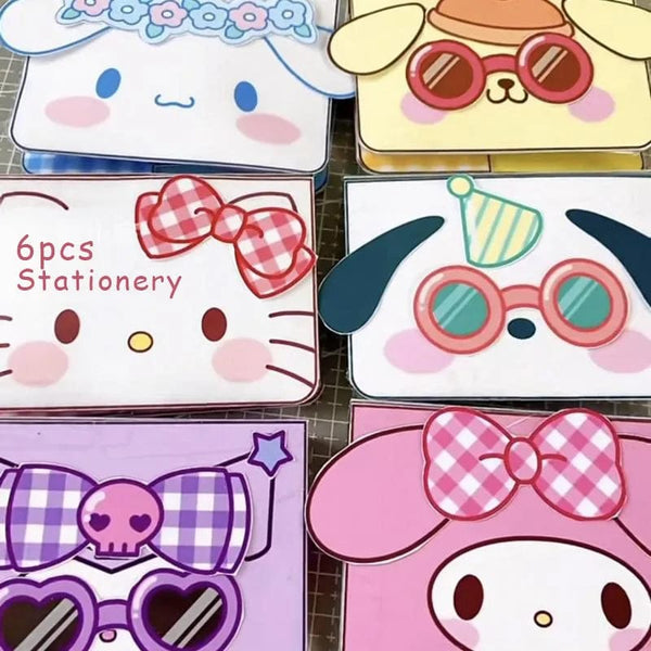 Planet Gates Sanrio Kawali My Melody Cinnamoroll Pochacco Pompompurin Sticker Games Quiet Book Funny Diy Anime Girls Gift Gift Toys For Kids