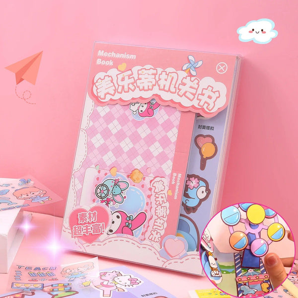 Planet Gates Sanrio Kawali My Melody Cinnamoroll Pochacco Pompompurin Sticker Games Quiet Book Funny Diy Anime Girls Gift Gift Toys For Kids