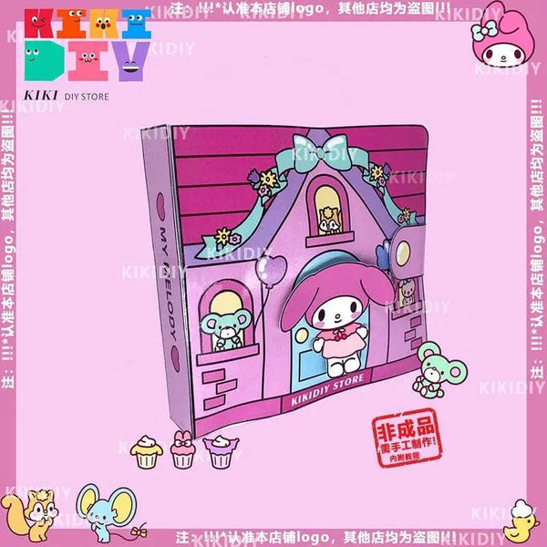 Planet Gates Sanrio Kawali My Melody Cinnamoroll Pochacco Pompompurin Sticker Games Quiet Book Funny Diy Anime Girls Gift Gift Toys For Kids