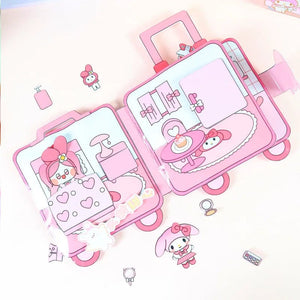 Planet Gates Sanrio Kawali My Melody Cinnamoroll Pochacco Pompompurin Sticker Games Quiet Book Funny Diy Anime Girls Gift Gift Toys For Kids