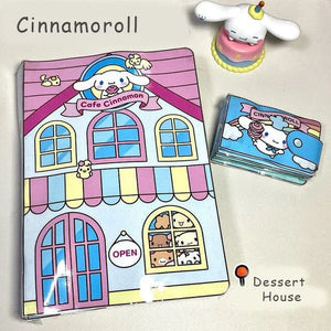 Planet Gates Sanrio Kawali My Melody Cinnamoroll Pochacco Pompompurin Sticker Games Quiet Book Funny Diy Anime Girls Gift Gift Toys For Kids