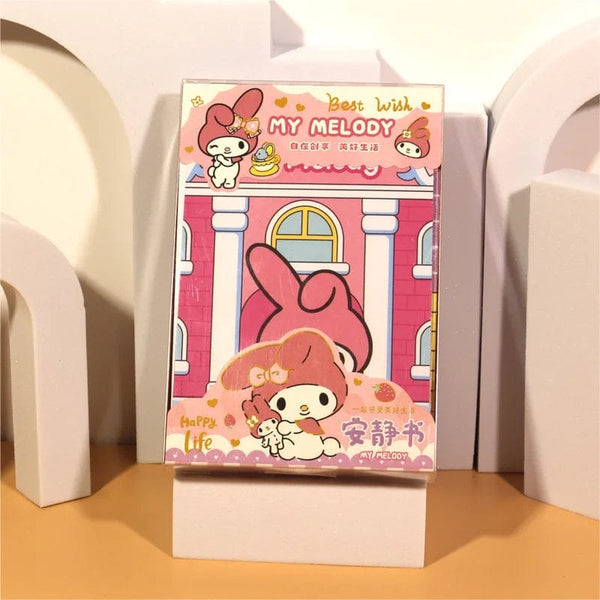Planet Gates Sanrio Kawali My Melody Cinnamoroll Pochacco Pompompurin Sticker Games Quiet Book Funny Diy Anime Girls Gift Gift Toys For Kids