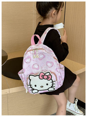 Planet Gates Sanrio Kids Schoolbag Backpack Hello Kitty Kuromi Cinnamoroll Printed Oxford Cloth Kindergarten Girl Backpack School Supplies