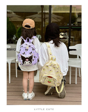 Planet Gates Sanrio Kids Schoolbag Backpack Hello Kitty Kuromi Cinnamoroll Printed Oxford Cloth Kindergarten Girl Backpack School Supplies