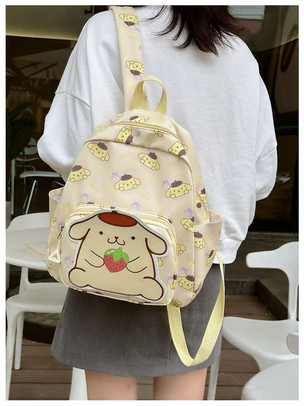 Planet Gates Sanrio Kids Schoolbag Backpack Hello Kitty Kuromi Cinnamoroll Printed Oxford Cloth Kindergarten Girl Backpack School Supplies
