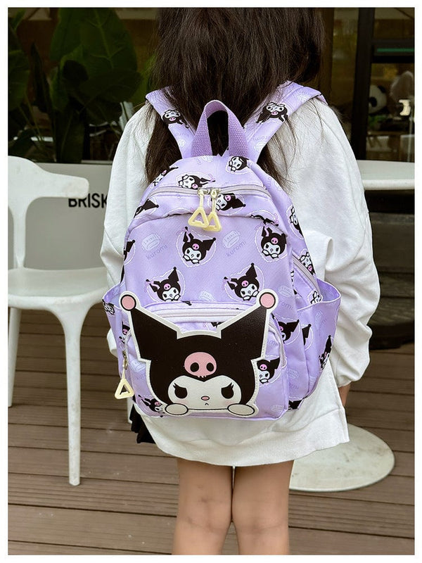 Planet Gates Sanrio Kids Schoolbag Backpack Hello Kitty Kuromi Cinnamoroll Printed Oxford Cloth Kindergarten Girl Backpack School Supplies